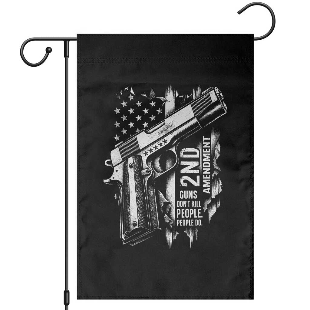 Guns Dont Kill People Do Garden Flag 2nd Amendment American Flag TS11 Black Print Your Wear
