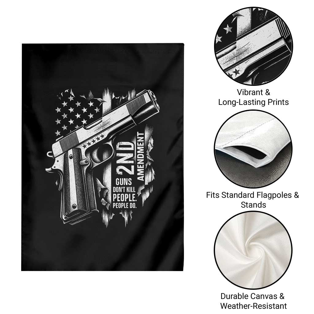 Guns Dont Kill People Do Garden Flag 2nd Amendment American Flag TS11 Print Your Wear