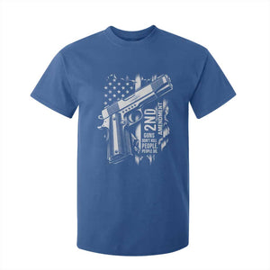 Guns Dont Kill People Do T Shirt For Kid 2nd Amendment American Flag TS11 Royal Blue Print Your Wear