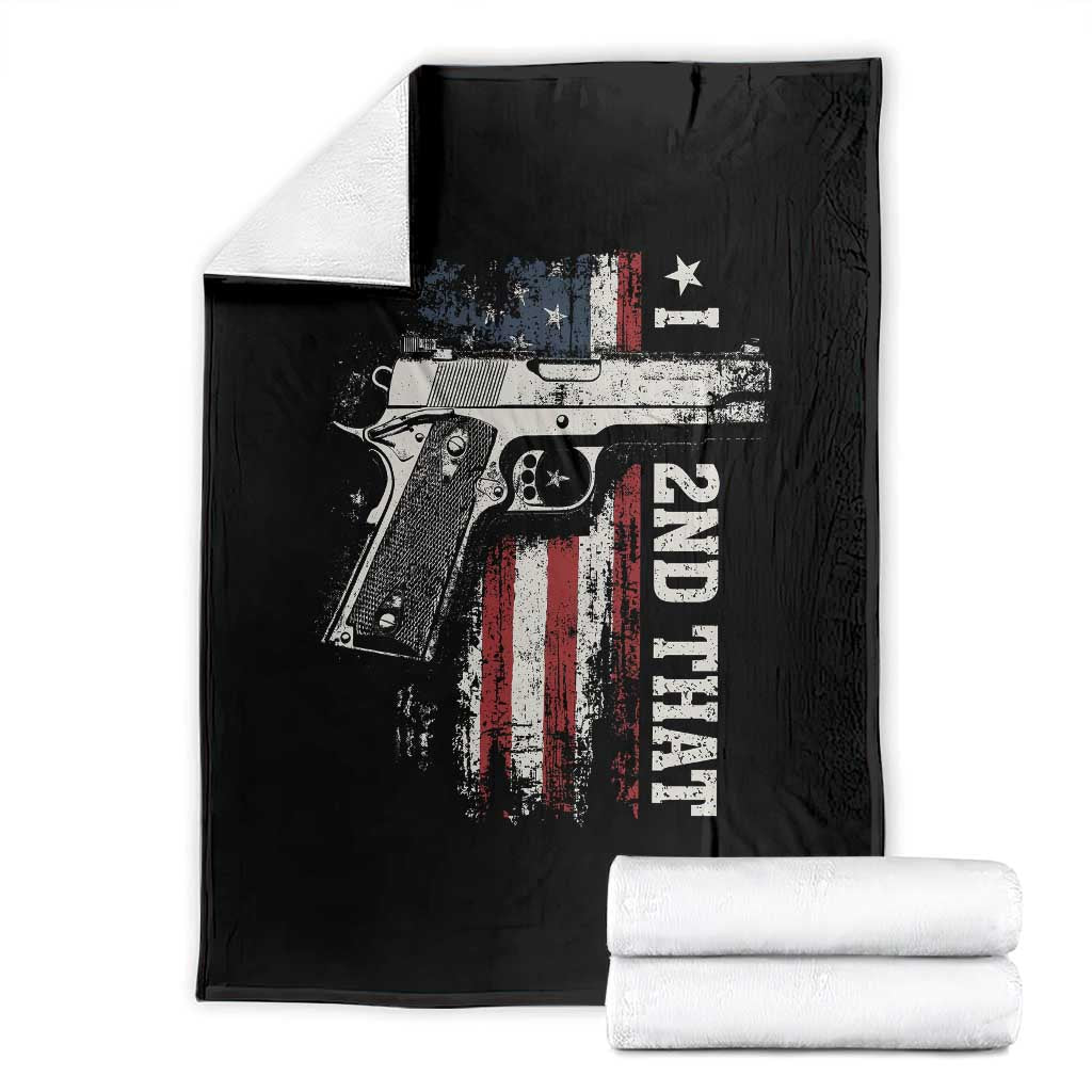I 2nd That Second Amendment Throw Blanket Pro Gun American Flag Patriotic TS11 Black Print Your Wear