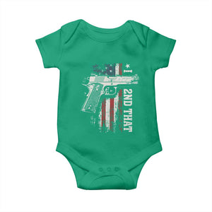 I 2nd That Second Amendment Baby Onesie Pro Gun American Flag Patriotic TS11 Irish Green Print Your Wear