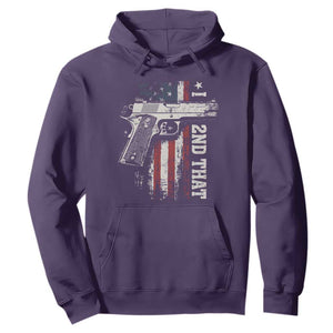 I 2nd That Second Amendment Hoodie Pro Gun American Flag Patriotic TS11 Purple Print Your Wear