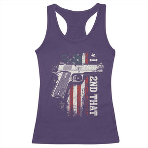 I 2nd That Second Amendment Racerback Tank Top Pro Gun American Flag Patriotic TS11 Purple Print Your Wear