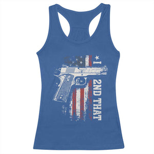I 2nd That Second Amendment Racerback Tank Top Pro Gun American Flag Patriotic TS11 Royal Blue Print Your Wear