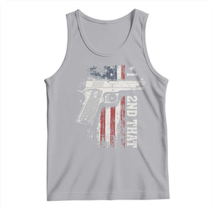 I 2nd That Second Amendment Tank Top Pro Gun American Flag Patriotic TS11 Athletic Heather Print Your Wear