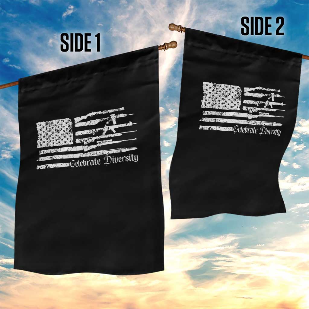 Funny Pro Gun Celebrate Diversity Garden Flag 2nd Amendment Vintage American Flag TS11 Print Your Wear