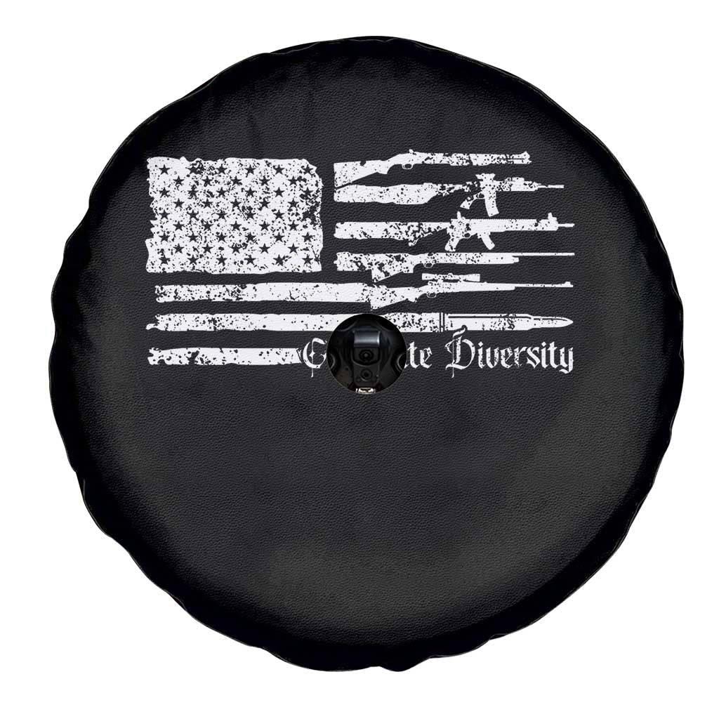 Funny Pro Gun Celebrate Diversity Spare Tire Cover 2nd Amendment Vintage American Flag TS11 Print Your Wear