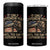 It Only Offends You Until The Day It Defends You 4 in 1 Can Cooler Tumbler Pro Gun American Flag TS11 One Size: 16 oz Black Print Your Wear