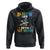 Funny Back To School Space Hoodie Blastin' Off Into 1st Grade Astronaut Rocket TS11 Black Print Your Wear