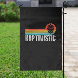 Funny Hops Craft Beer Lover Garden Flag Hoptimistic Retro Vintage Home Brewing TS11 Print Your Wear