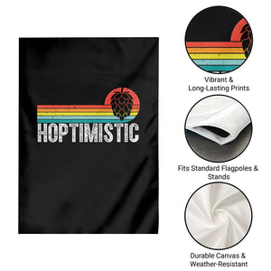 Funny Hops Craft Beer Lover Garden Flag Hoptimistic Retro Vintage Home Brewing TS11 Print Your Wear