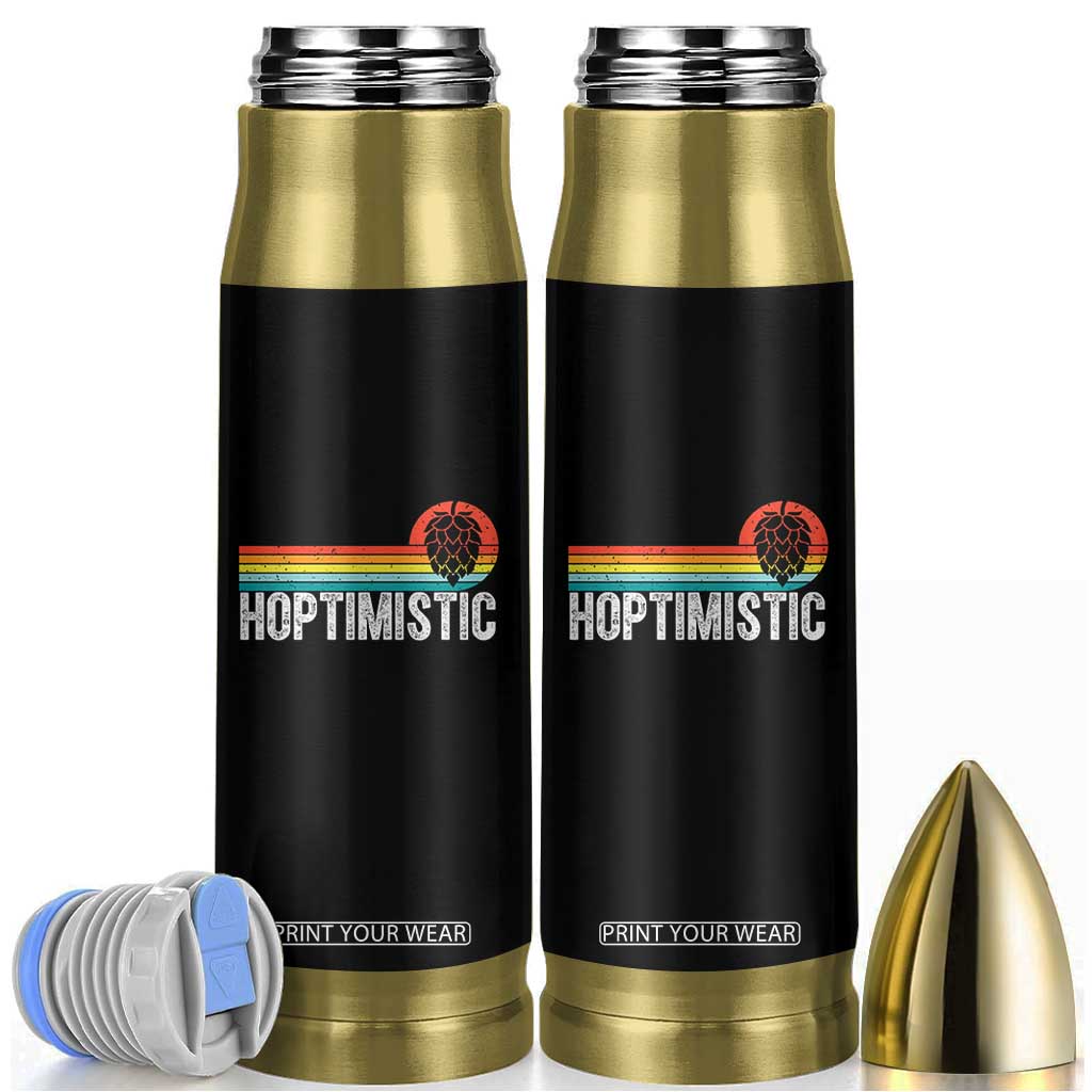 Funny Hops Craft Beer Lover Bullet Tumbler Hoptimistic Retro Vintage Home Brewing TS11 Black Print Your Wear