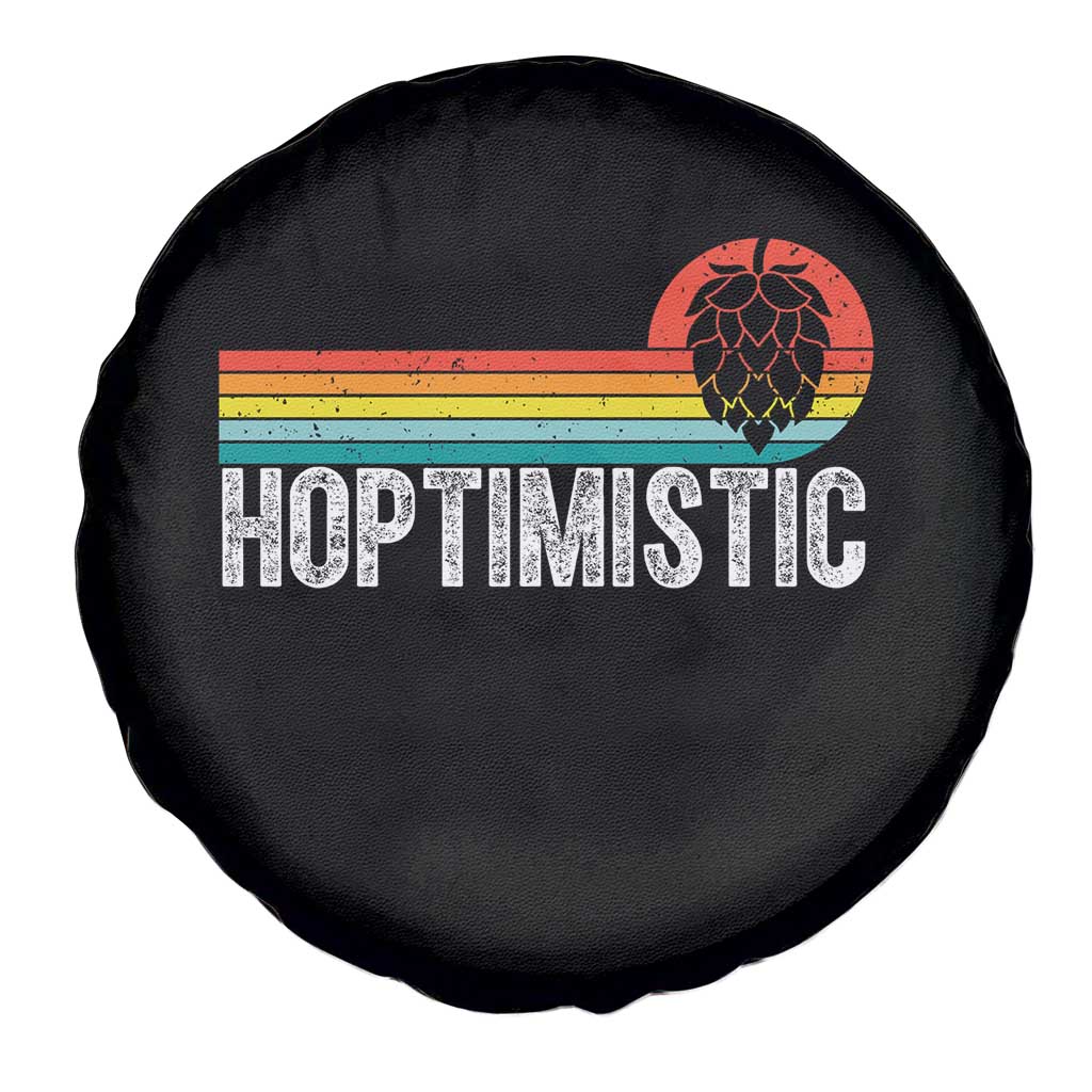 Funny Hops Craft Beer Lover Spare Tire Cover Hoptimistic Retro Vintage Home Brewing TS11 Print Your Wear