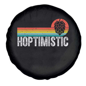 Funny Hops Craft Beer Lover Spare Tire Cover Hoptimistic Retro Vintage Home Brewing TS11 Print Your Wear