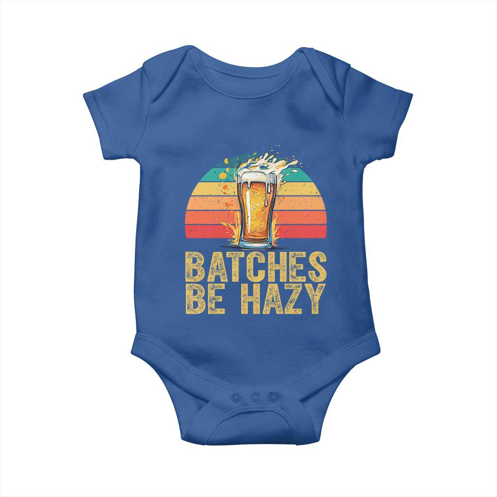 Funny Batches Be Hazy Baby Onesie Craft Beer For Home Brewing TS11 Royal Blue Print Your Wear