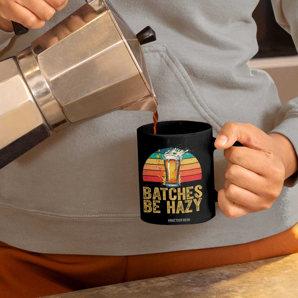 Funny Batches Be Hazy Coffee Mug Craft Beer For Home Brewing TS11 Print Your Wear