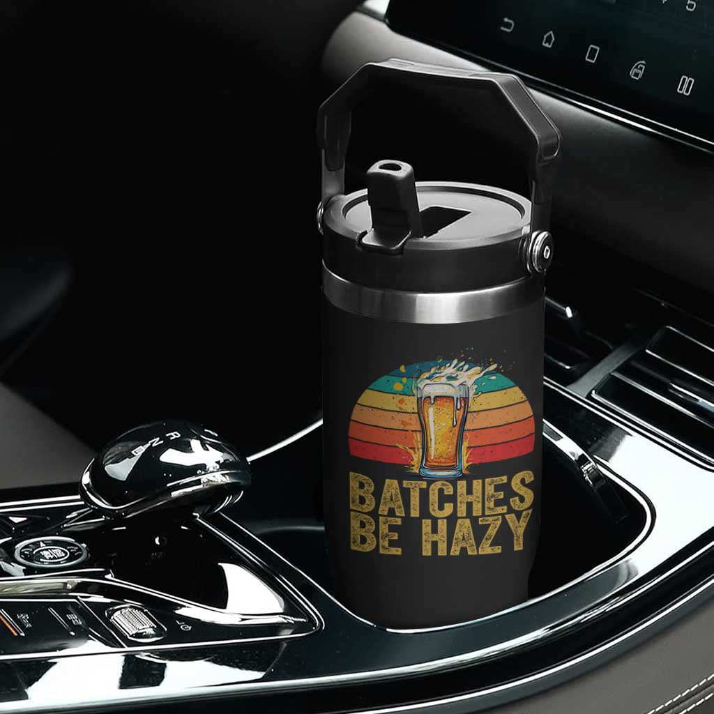 Funny Batches Be Hazy Flip Straw Tumbler Craft Beer For Home Brewing TS11 Print Your Wear