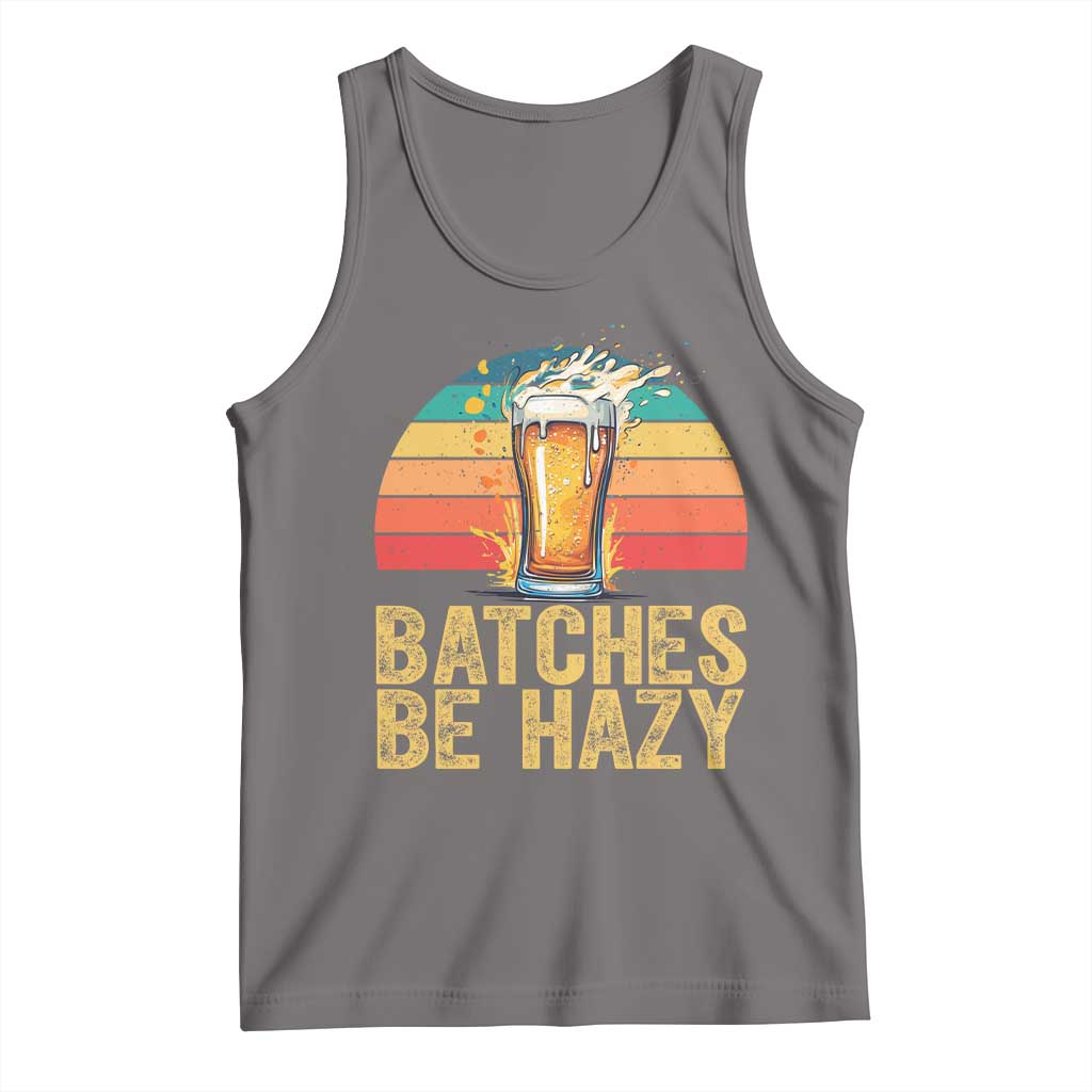 Funny Batches Be Hazy Tank Top Craft Beer For Home Brewing TS11 Deep Heather Print Your Wear