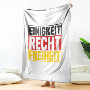 Proud Germany Throw Blanket Einigkeit Recht Freiheit German Flag TS11 Print Your Wear