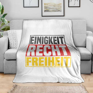 Proud Germany Throw Blanket Einigkeit Recht Freiheit German Flag TS11 Print Your Wear