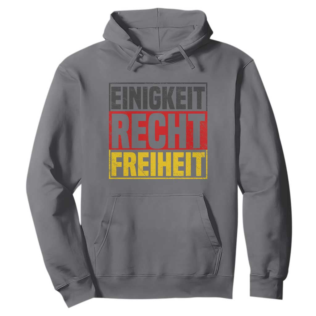 Proud Germany Hoodie Einigkeit Recht Freiheit German Flag TS11 Charcoal Print Your Wear