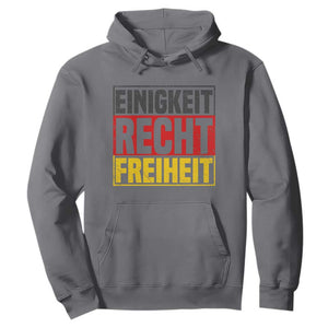 Proud Germany Hoodie Einigkeit Recht Freiheit German Flag TS11 Charcoal Print Your Wear