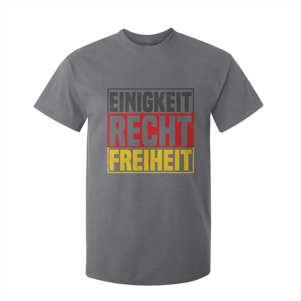 Proud Germany T Shirt For Kid Einigkeit Recht Freiheit German Flag TS11 Charcoal Print Your Wear