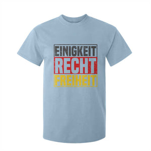 Proud Germany T Shirt For Kid Einigkeit Recht Freiheit German Flag TS11 Light Blue Print Your Wear