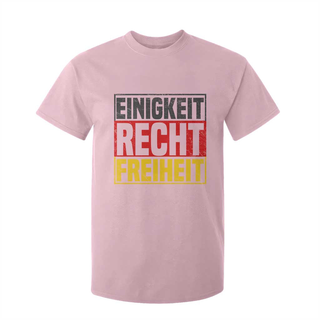Proud Germany T Shirt For Kid Einigkeit Recht Freiheit German Flag TS11 Light Pink Print Your Wear
