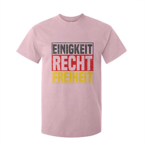 Proud Germany T Shirt For Kid Einigkeit Recht Freiheit German Flag TS11 Light Pink Print Your Wear