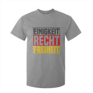 Proud Germany T Shirt For Kid Einigkeit Recht Freiheit German Flag TS11 Sport Gray Print Your Wear