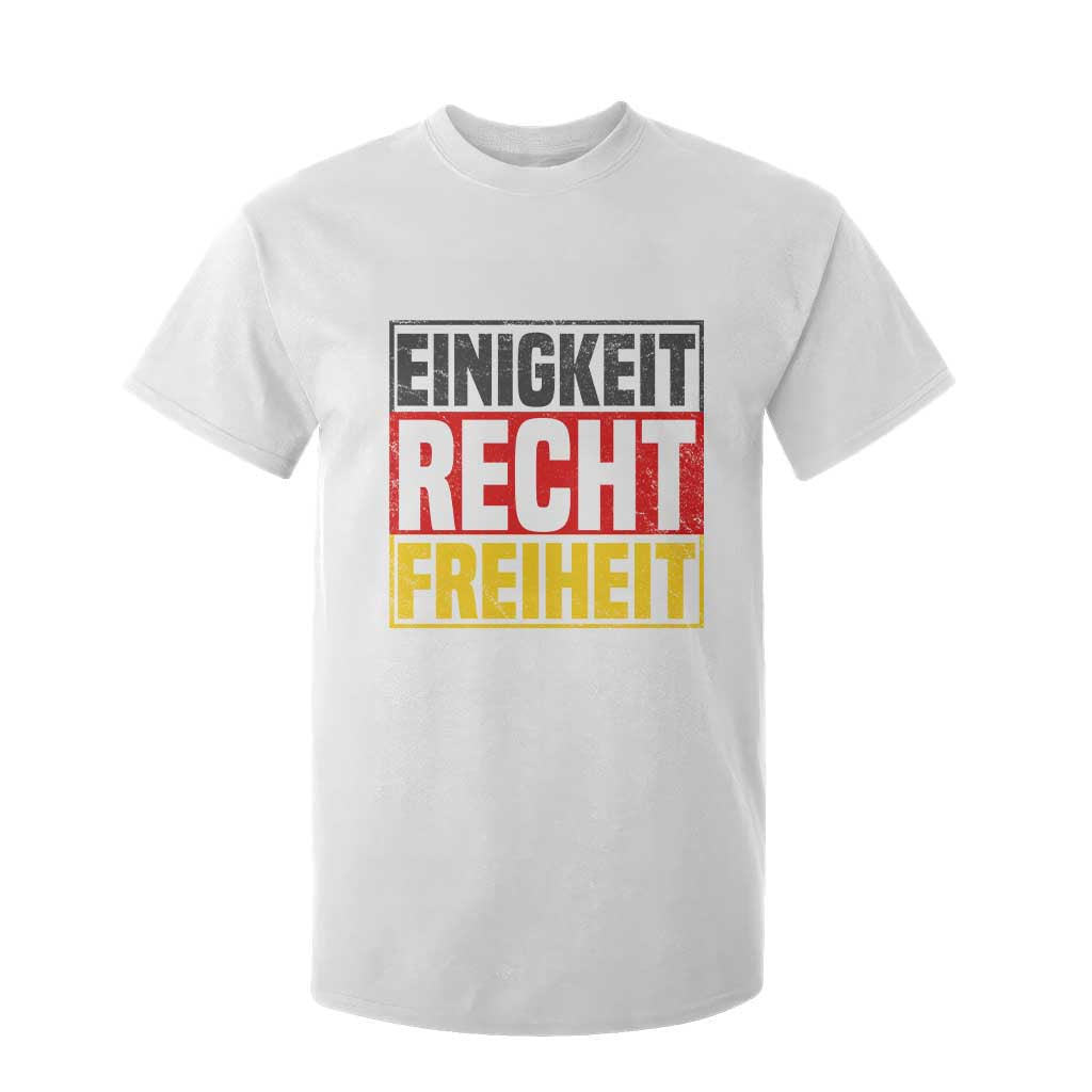 Proud Germany T Shirt For Kid Einigkeit Recht Freiheit German Flag TS11 White Print Your Wear