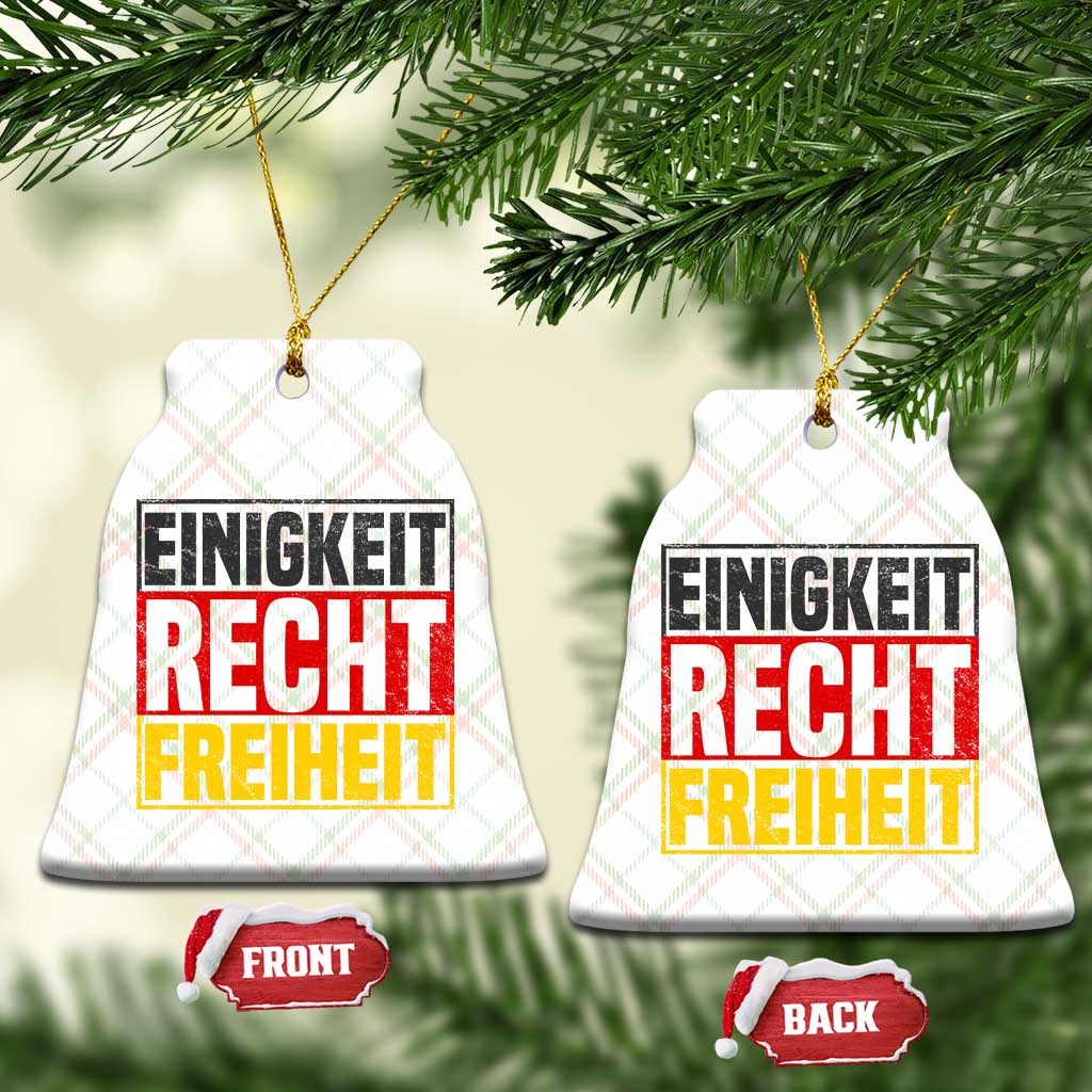 Proud Germany Ceramic Ornament Einigkeit Recht Freiheit German Flag TS11 Print Your Wear