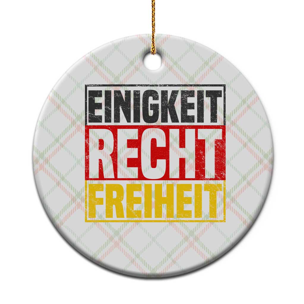 Proud Germany Ceramic Ornament Einigkeit Recht Freiheit German Flag TS11 1pc Christmas Plaid Print Your Wear