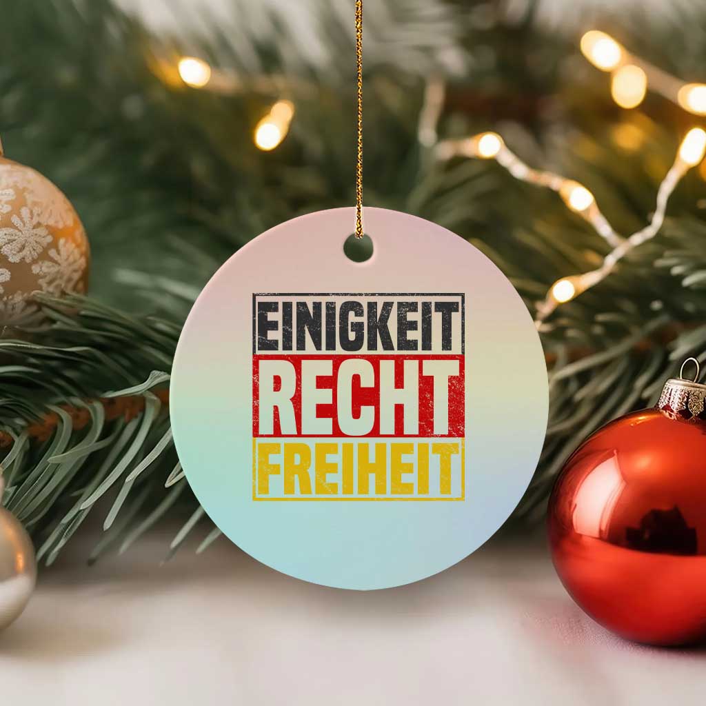 Proud Germany Ceramic Ornament Einigkeit Recht Freiheit German Flag TS11 1pc Pastel Print Your Wear
