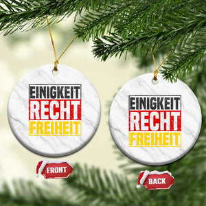 Proud Germany Ceramic Ornament Einigkeit Recht Freiheit German Flag TS11 1pc White Marble Print Your Wear