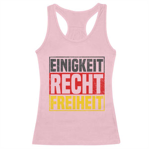 Proud Germany Racerback Tank Top Einigkeit Recht Freiheit German Flag TS11 Light Pink Print Your Wear