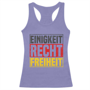 Proud Germany Racerback Tank Top Einigkeit Recht Freiheit German Flag TS11 Violet Print Your Wear