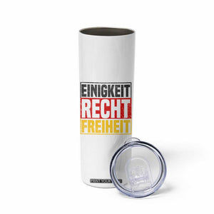 Proud Germany Skinny Tumbler Einigkeit Recht Freiheit German Flag TS11 Print Your Wear