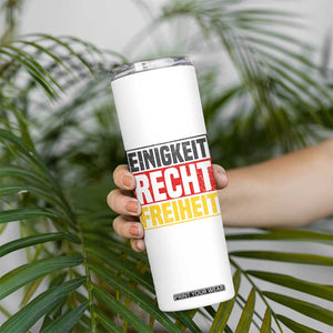 Proud Germany Skinny Tumbler Einigkeit Recht Freiheit German Flag TS11 Print Your Wear