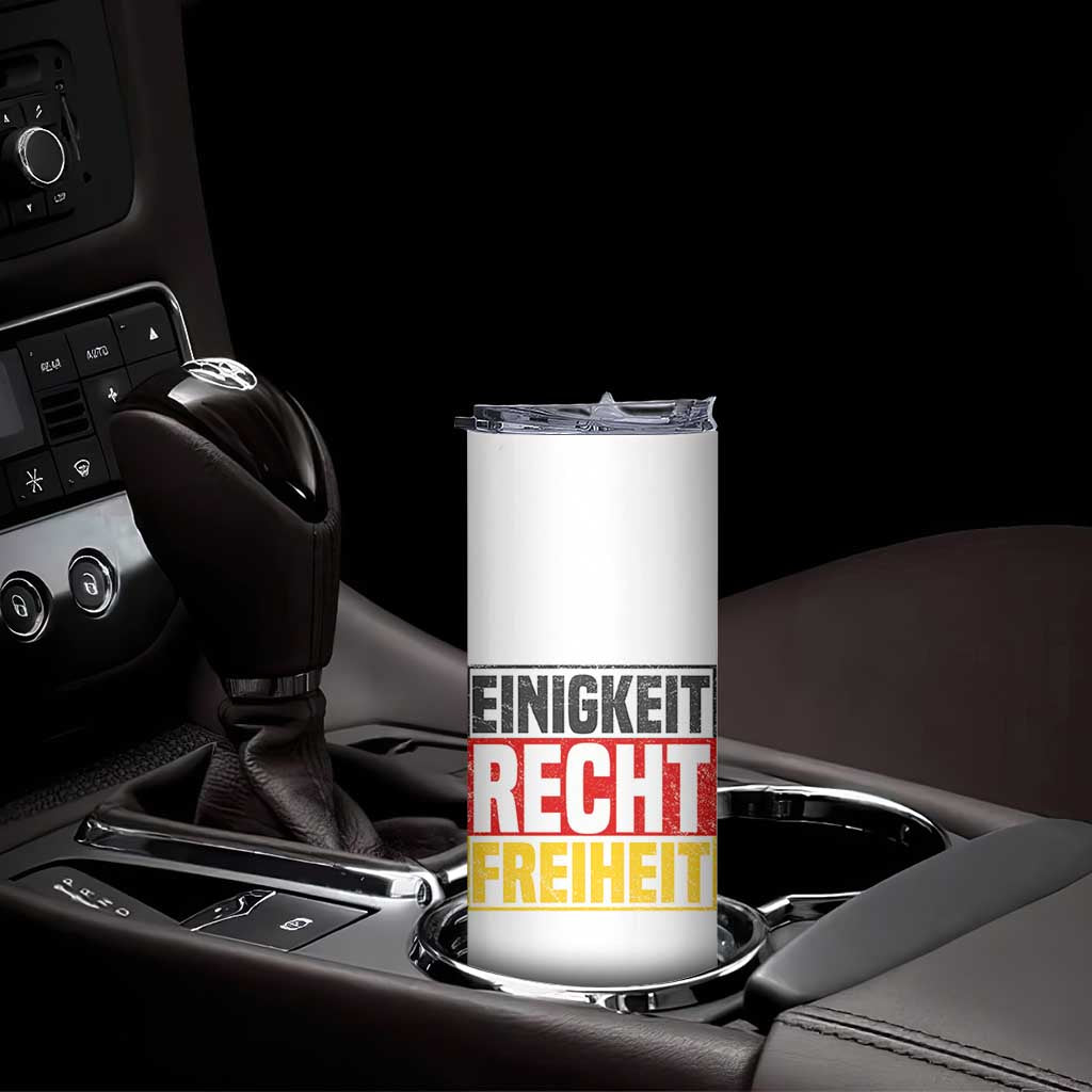 Proud Germany Skinny Tumbler Einigkeit Recht Freiheit German Flag TS11 Print Your Wear