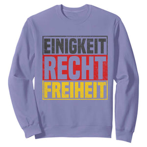 Proud Germany Sweatshirt Einigkeit Recht Freiheit German Flag TS11 Violet Print Your Wear
