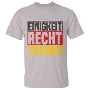 Proud Germany T Shirt Einigkeit Recht Freiheit German Flag TS11 Ice Gray Print Your Wear