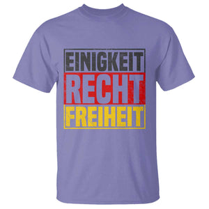 Proud Germany T Shirt Einigkeit Recht Freiheit German Flag TS11 Violet Print Your Wear