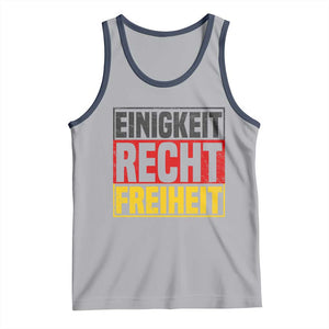 Proud Germany Tank Top Einigkeit Recht Freiheit German Flag TS11 Athletic Heather Navy Print Your Wear