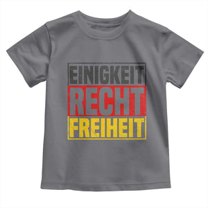 Proud Germany Toddler T Shirt Einigkeit Recht Freiheit German Flag TS11 Charcoal Print Your Wear