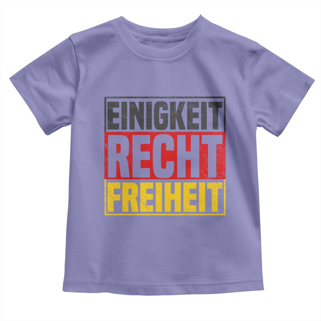 Proud Germany Toddler T Shirt Einigkeit Recht Freiheit German Flag TS11 Violet Print Your Wear