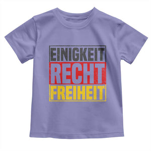 Proud Germany Toddler T Shirt Einigkeit Recht Freiheit German Flag TS11 Violet Print Your Wear