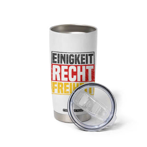 Proud Germany Tumbler Cup Einigkeit Recht Freiheit German Flag TS11 Print Your Wear