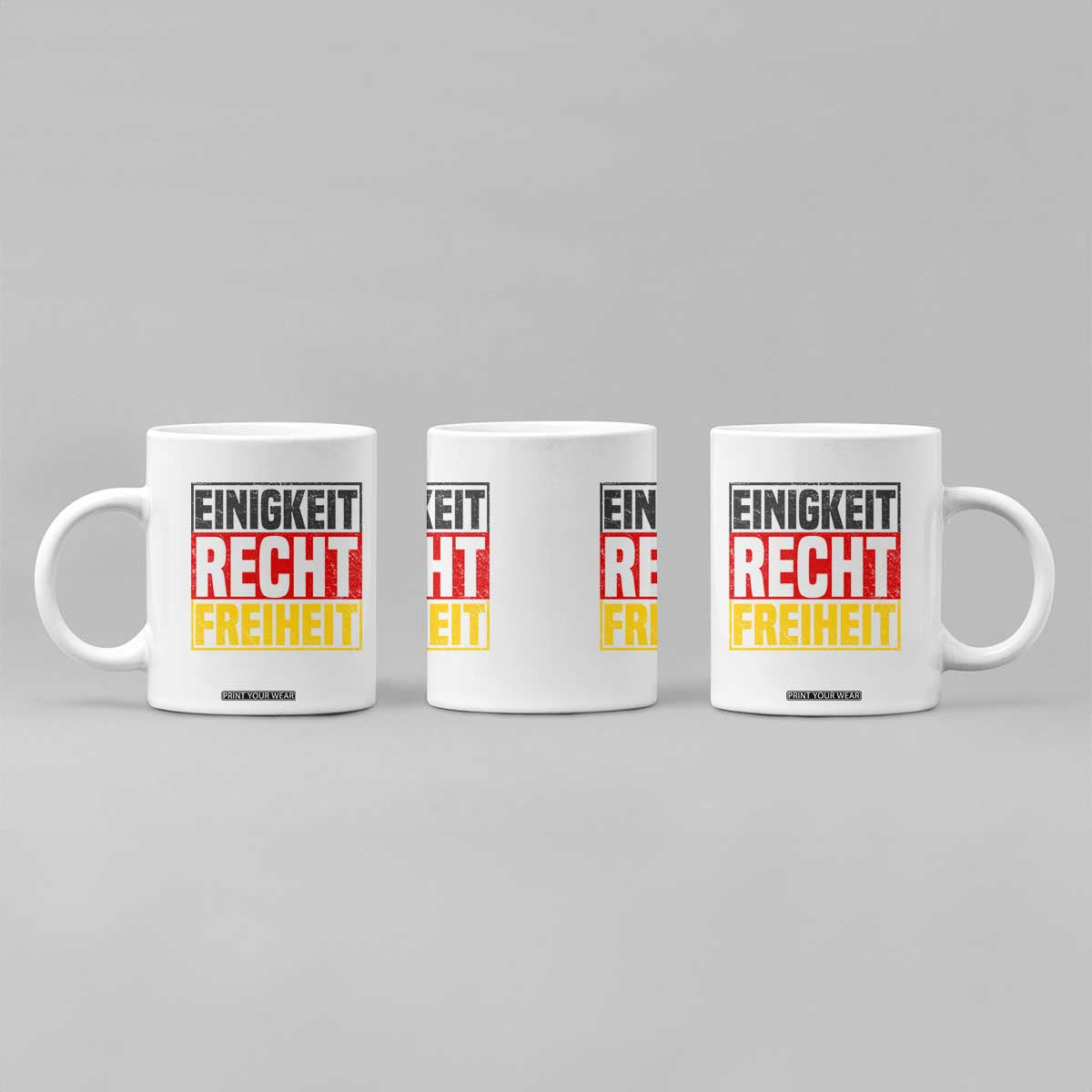 Proud Germany Coffee Mug Einigkeit Recht Freiheit German Flag TS11 Print Your Wear